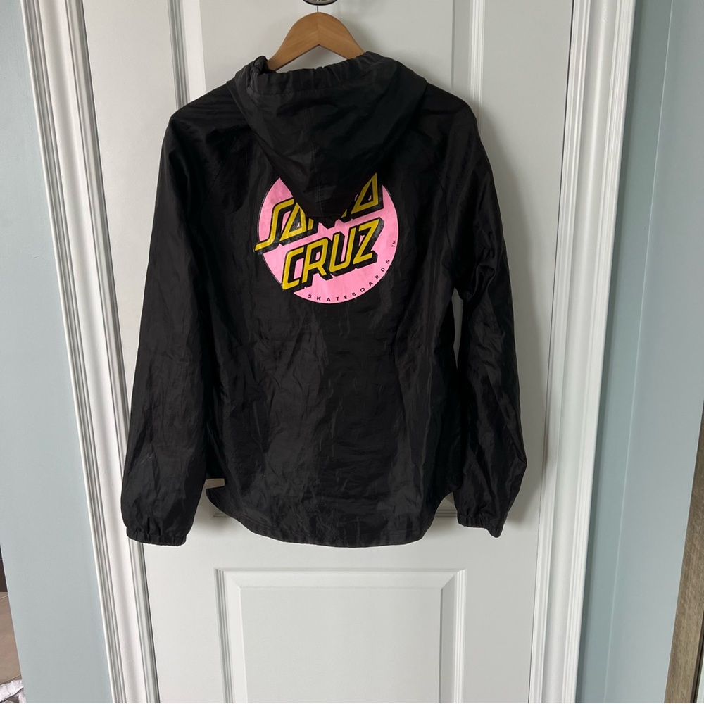 Santa Cruz Other Dot Womens Hooded Windbreaker Jacket size medium
